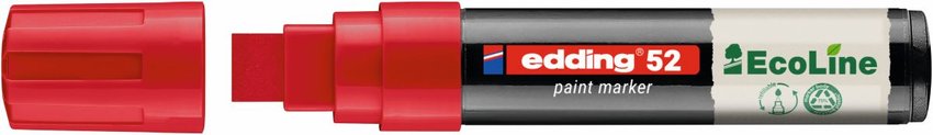 Marker olejowy na bazie wody e-52 EDDING EcoLine 4-15mm czerwony
