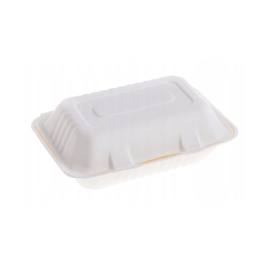 Pojemnik z Trzciny Cukrowej Menubox Półobiad 23x15,8cm A'50  /LoveNature