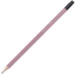 Ołówek Grip 2001 B Z Gumką Różowy Faber-Castell