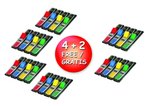Zestaw Promocyjny Zakładek Post-It (683-4) Pp 12X43Mm 4+2X35 Kart. Mix Kolorów 2 Gratis
