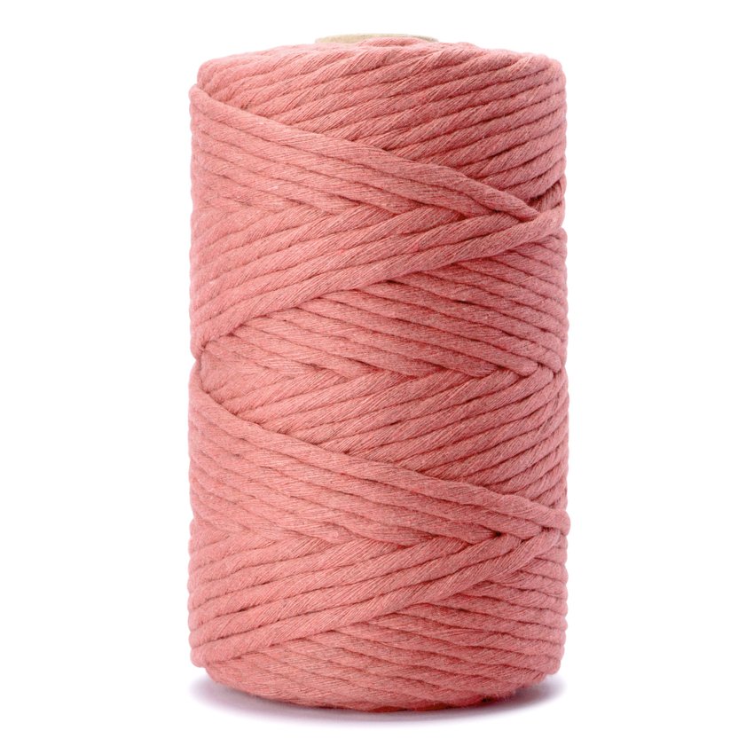 Sznurek Bawełniany Skręcany 3mm 100m Brudny Róż / DpCraft