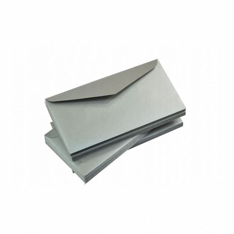 Koperta Ozdobna Pearl Srebrny C6 150g 114x162mm 10szt.  /Argo 280266