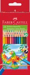 Kredki Ołówkowe Trójkątne 24 Kol.Op.Kartonowe Faber-Castell