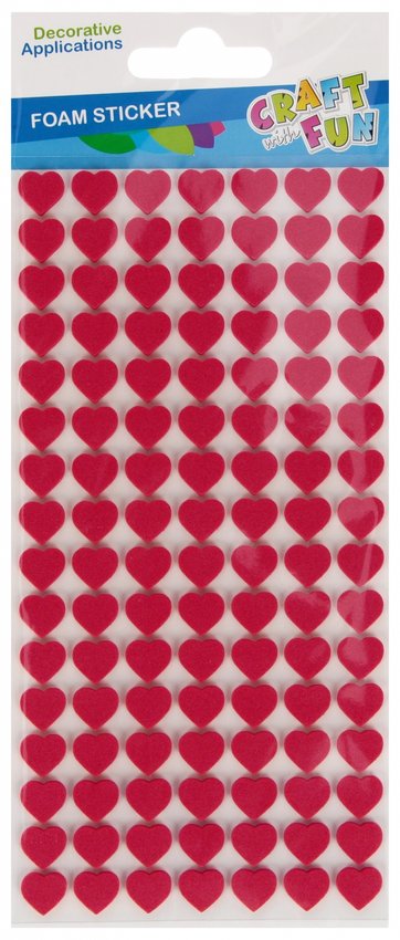 Naklejki Serca 112szt. /Craft With Fun