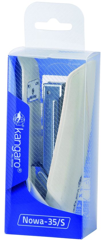 Zszywacz Kangaro Nowa-35/S Zszywa Do 25 Kartek Plastikowy W Pudełku PP Beżowy