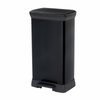 Curver 187178 metalizowany kosz pedałowy 50L czarny