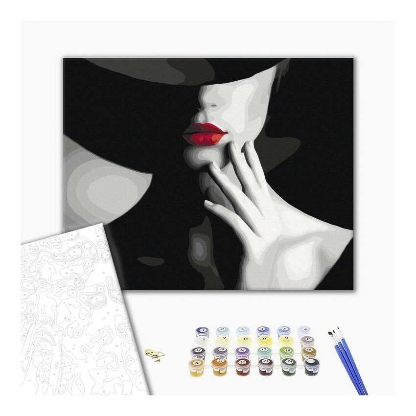 Malowanie po numerach BRUSHME 40x50 cm kolory pokusy 1 szt., w pudełku