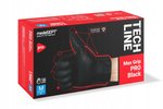 Rękawice Nitrylowe Bezpudrowe Czarne Max Grip PRO M 100szt. /Medasept