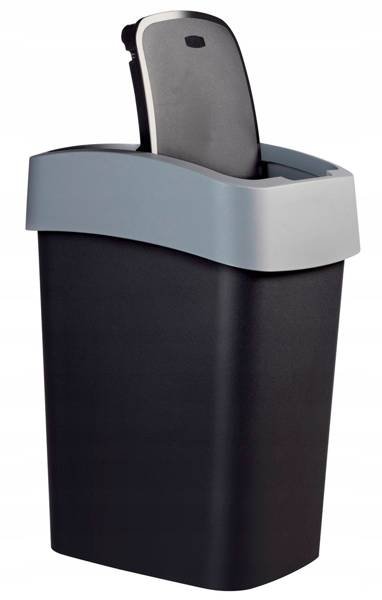 Kosz uchylny Flip 45L Curver czarny szary