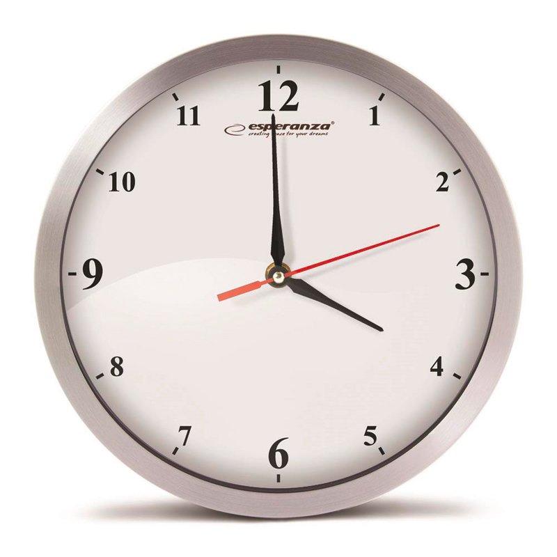 Zegar Ścienny Detroit Biały /Esperanza