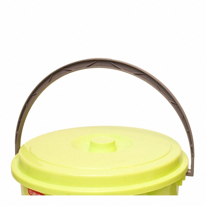 Plastikowe wiadro 12L z pokrywą zielony Curver 235237
