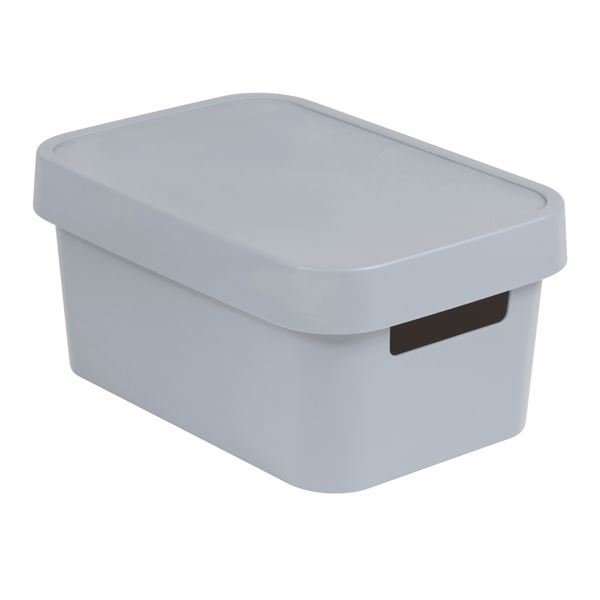 Pojemnik Infinity 11L z pokrywką jasno szary Curver 229246