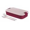 Pojemnik śniadaniowy z sztućcami Lunch&Go 1,3L fioletowy Curver