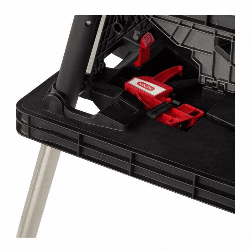 Składany stół Curver WORK TABLE 237005 czerwony czarny szary