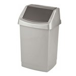 Kosz uchylny 25L Curver Clik it srebrny grafitowy 174989