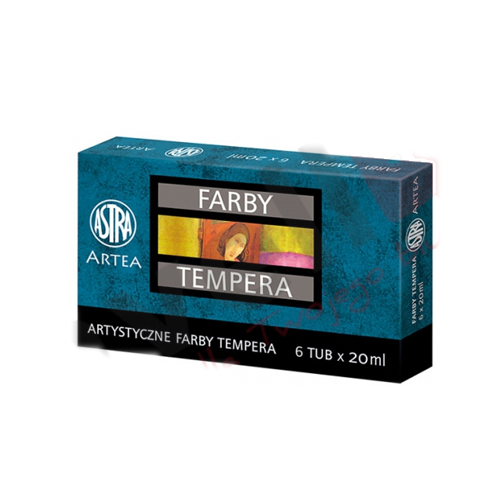 Farby Tempera 6 kol. 20ml /Astra