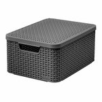 Kosz z pokrywą Curver Style M szary model 205849