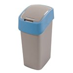 Kosz Flip Bin Curver 217816 srebrno-niebieski 10L