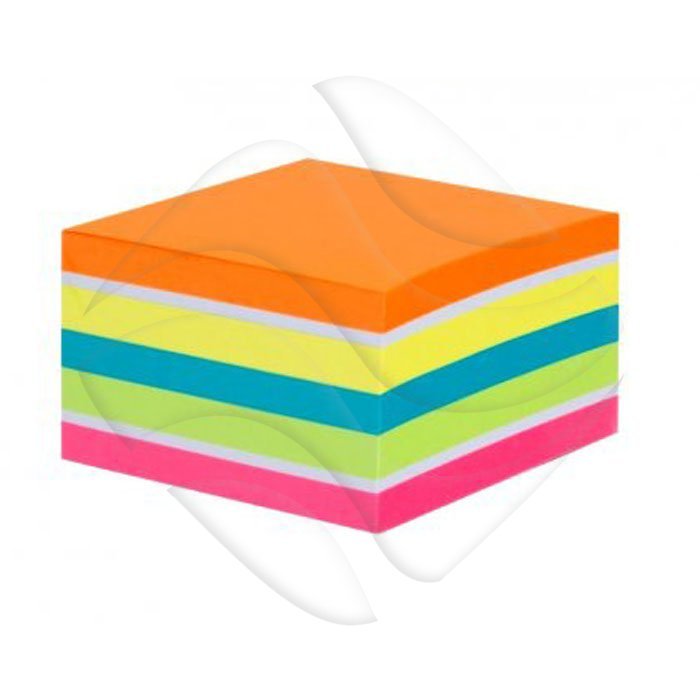 Bloczek Samoprzylepny 75x75 450k 6kol. Energy Pomarańczowy /Tres