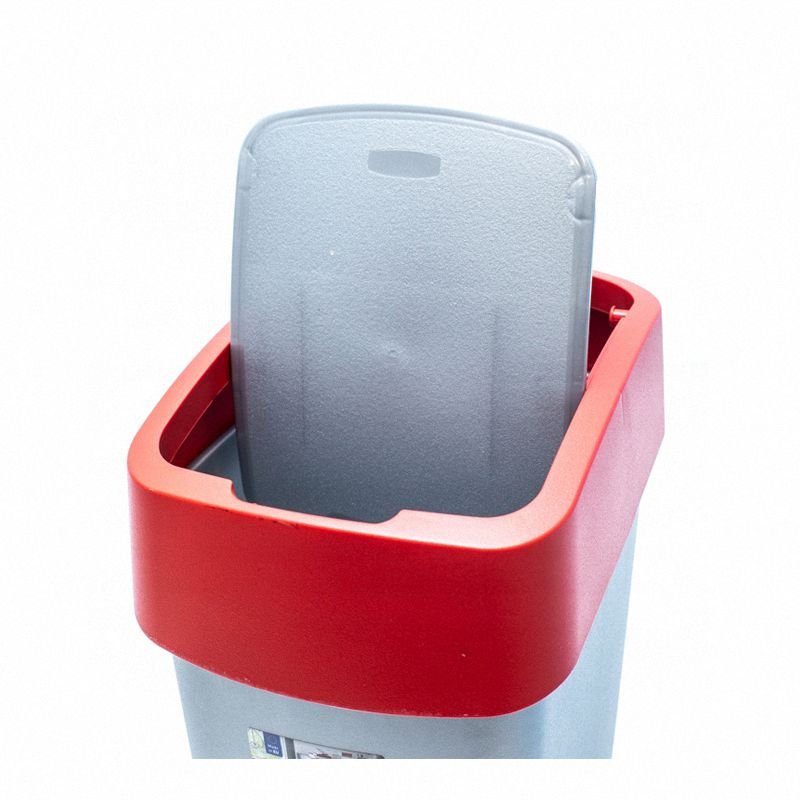 Kosz Flip Bin Curver 190170 10L srebrny czerwony