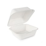 Pojemnik z Trzciny Cukrowej Menubox Hamburger 15x15cm A'50  /LoveNature