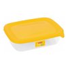 Curver Fresh&Go prostokątny pojemnik 0,5L żółty transparentny