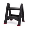 Składany taboret drabinka Curver 155160 grafit czerwony
