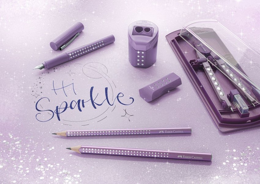 Ołówek Jumbo Sparkle Metallic Fioletowy Faber-Castell