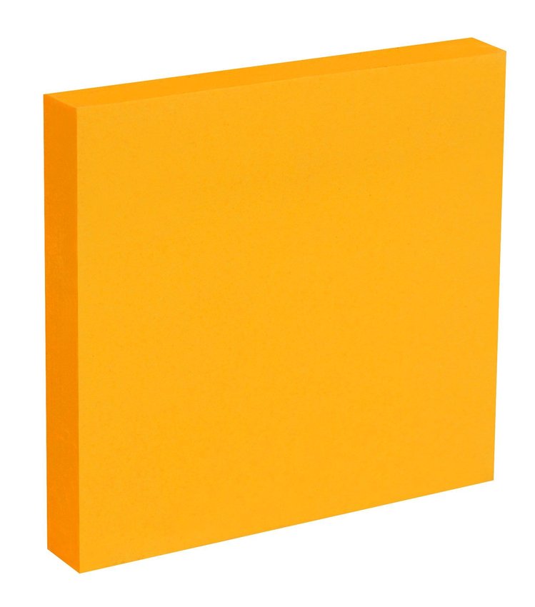 Karteczki  Samoprzylepne Memobe, Neon Pomarańczowy, 100 Kart., 75X75 Mm