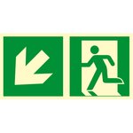 Znak TDC Kierunek Do Wyjścia Ewakuacyjnego – W Dół W Lewo 1  /TDC
