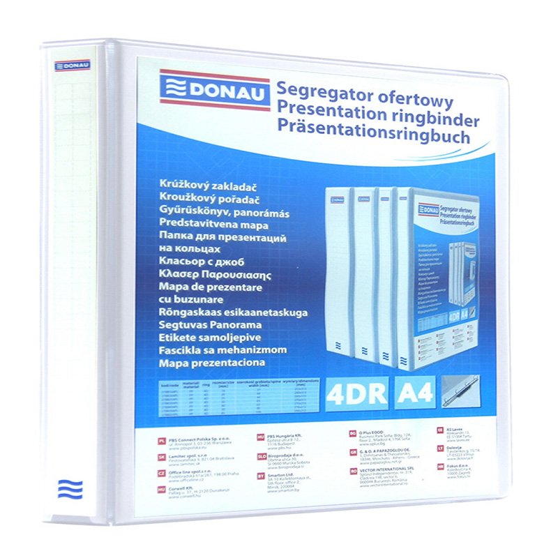 Segregator Ofertowy Donau PP A4/4Rd/25 Biały