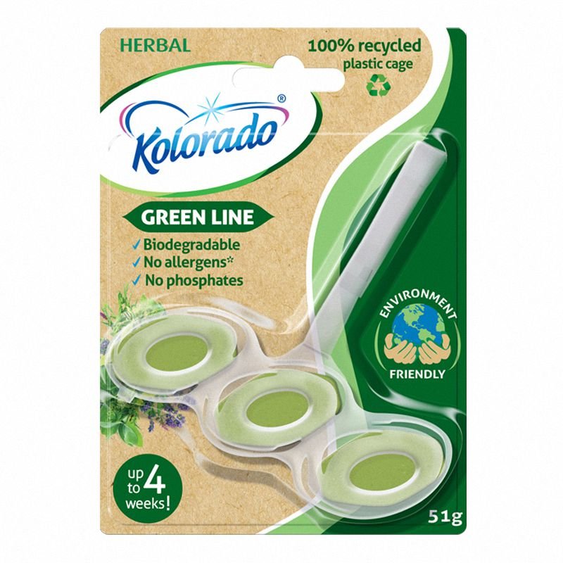 Kostka do WC 51g Green Line Herbal Zawieszka / Kolorado