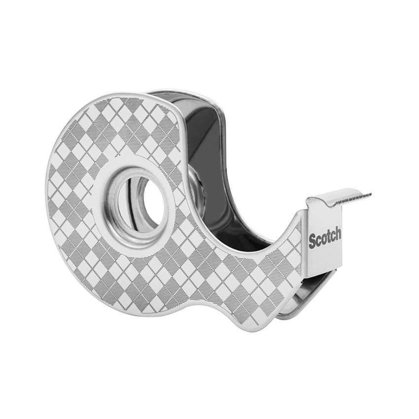 Dyspenser taśmy SCOTCH ze stali nierdzewnej + 2x taśma Magic™ 19mm x 139m srebrny