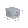 Curver Infinity pojemnik ażurowy 17L z pokrywką jasno szary