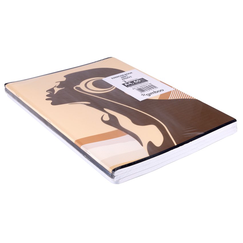 Zeszyt szkolny GIMBOO A4 w kratkę 60 kart., 70gsm mix wzorów