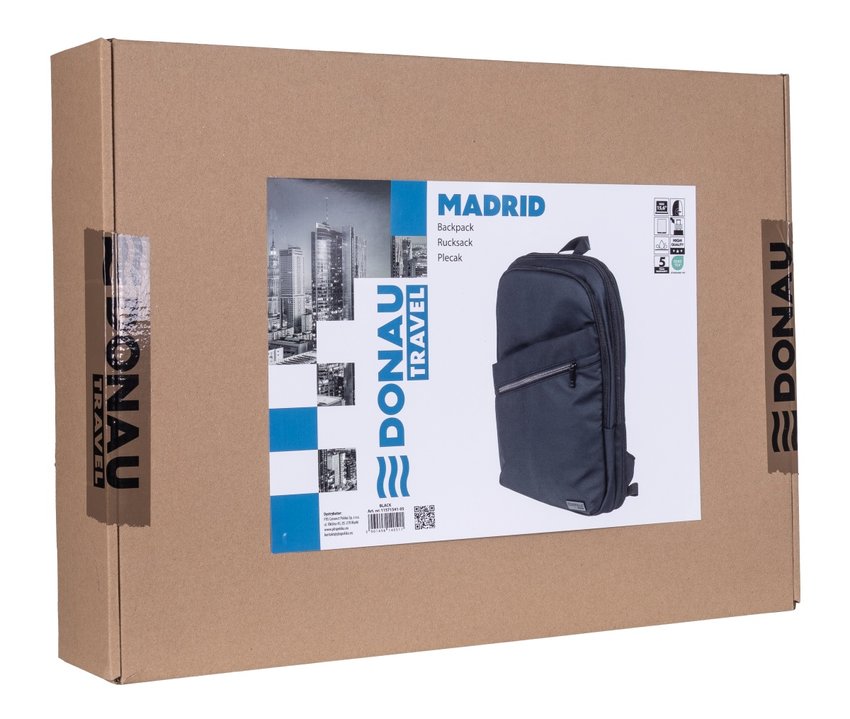 Plecak DONAU TRAVEL Madrid 15,6" 14l czarny