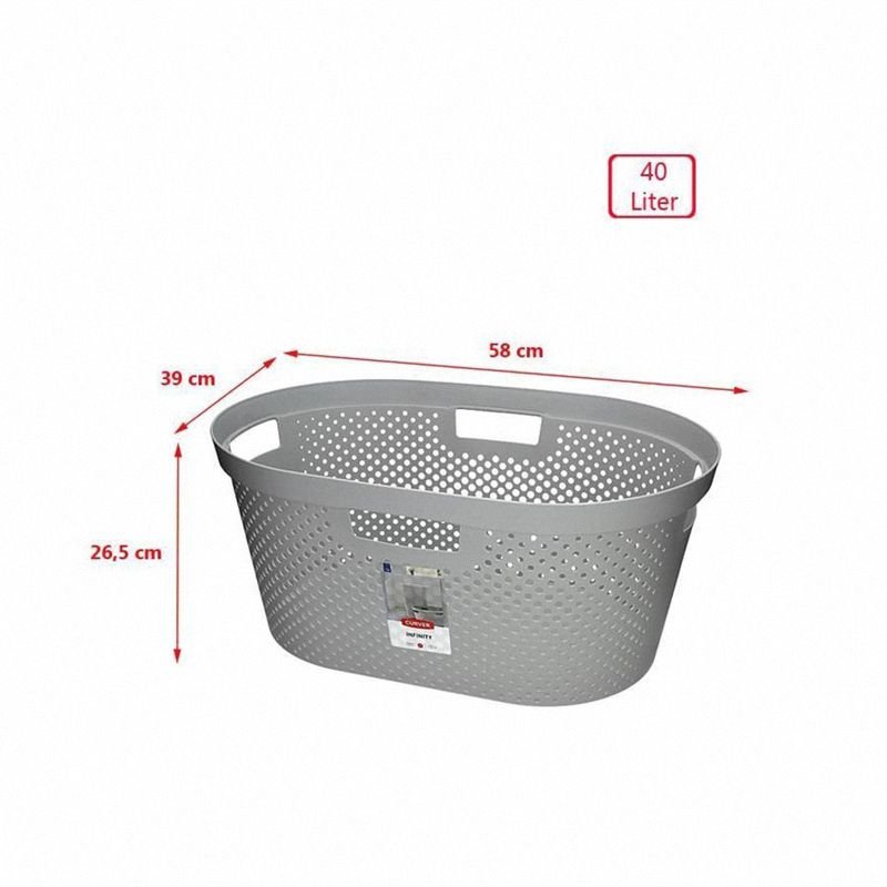 Kosz na pranie Infinity 40L szary Curver model 231009