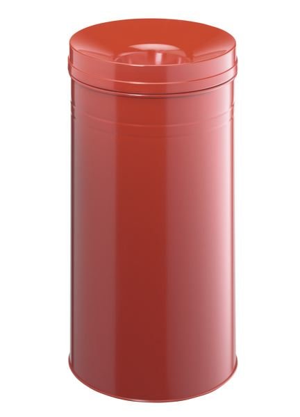Kosz Na Śmieci Safe+ 60 Litrowy Okrągły Czerwony /Durable 332703