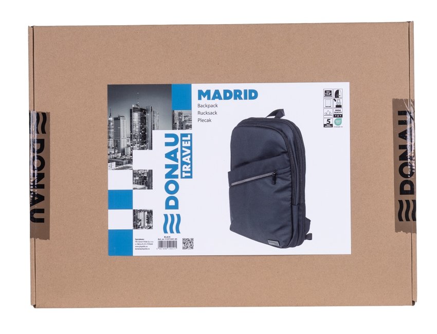 Plecak DONAU TRAVEL Madrid 15,6" 14l czarny