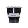 Zestaw Pojemników na odpady BIOBOX ( 2x10L,6L,pokrywki ) / Curver 245948