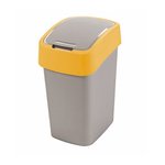 Kosz uchylny Flip Curver 25L srebrny pomarańczowy 190169