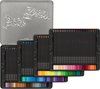 Kredki Trójkątne Black Edition 100 Kol.Opakowanie Metalowe Faber-Castell