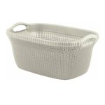 Kosz na pranie Curver Knit kremowy 40L model 228393