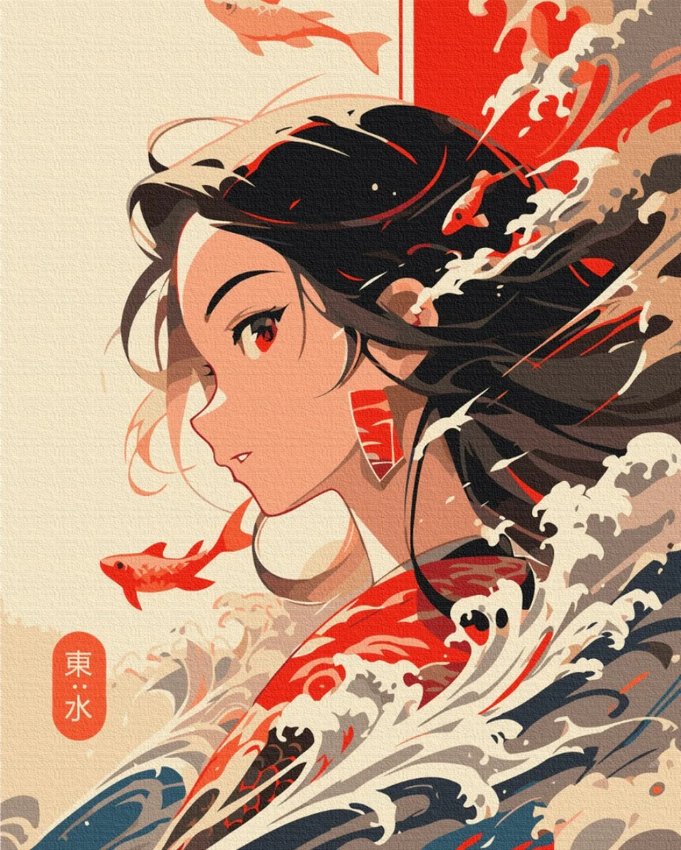 Malowanie po numerach BRUSHME 40x50 cm żywioł wody 1 szt., w pudełku