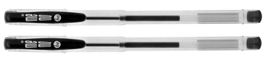 Długopis Żelowy Memobe 0,7 Mm Czarny2 Szt. Etui