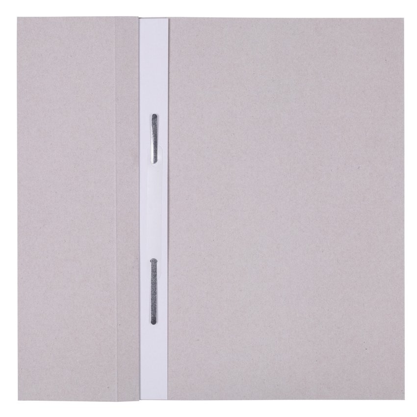 Skoroszyt OFFICE PRODUCTS Budget karton z oczkiem nadruk 1/2 A4 250gsm biały