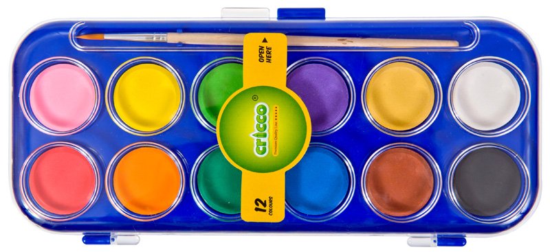 Farby Wodne  Cricco  12 Kol.