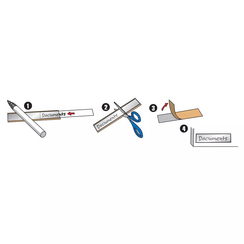 Tunele Samoprzylepne Djois X 3L 10 Szt. Na Etykiety+Etykieta 15X150Mm