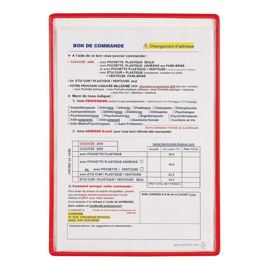 Panel Prezentacyjny Djois X Tarifold A4 Rotary Revo 5 Szt. Czarny