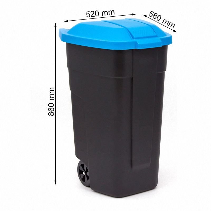 Curver 214127 pojemnik do segregacji 110L czarny niebieski